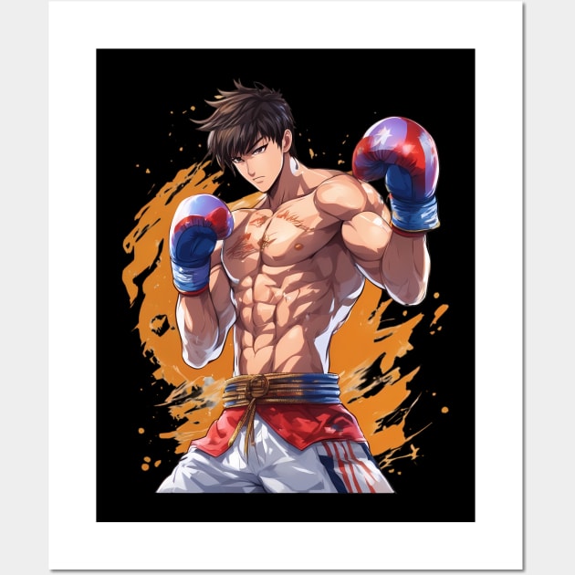 MMA Muay Thai Kick Boxing Wall Art by animegirlnft